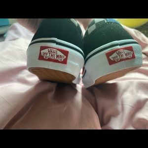 Color block with checkers vans